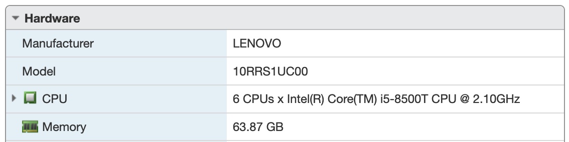 Lenovo ESXi